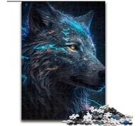 Jigsaws 1000 Pieces for Adults Fantasy Wolf Made of Wood, Fun Activity for at Home 50x75cm for Holidays, Birthdays, And Family Game Nights
