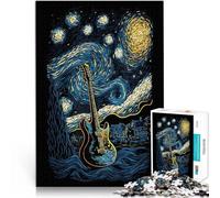 Jigsaws 1000 Pieces for Adults Festival Guitar Guitarist Herausforderndes Spiel Einzigartige Wohndekoration und Geschenke50x70cm
