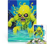 Jigsaws 1000 Pieces for Adults Flashy Monster Family Game Stress Reliever Difficult Challenge Great Gift for Games 26x38cm