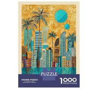 Jigsaws 1000 Pieces for Adults Florida Miami Gustav Klimt Puzzles for Adults Brain Teaser Game Stress Reliever Unique Birthday And Xmas Gifts 70x50cm/1000pcs