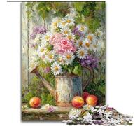Jigsaws 1000 Pieces for Adults Flower Art, Family Entertainment Toys Is Ideal As Gifts for The Whole Family for 14+ (size 50x75cm)