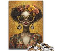 Jigsaws 1000 Pieces for Adults Flower Girl 1000 Piece Jigsaw,Fun Games Every Piece Is Unique - Challenging Family Fun Game (75x50cm)