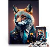 Jigsaws 1000 Pieces for Adults Fox Analysis and logic 50x75cm Every Piece is Unique - Challenging Family Fun Game for for Age 14