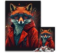 Jigsaws 1000 Pieces for Adults Fox Animal Puzzles for Adults for Mother'S Day Birthdays Christmas 1000 PCS(38x26cm)