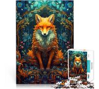 Jigsaws 1000 Pieces for Adults Fox Fairytale Pädagogisches Spielzeug zum Stressabbau einzigartiges Herausforderungsspiel50x70cm