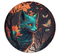 Jigsaws 1000 Pieces for Adults Fox Supernatural Forces Paper Puzzles Teenager Stress Reduction Cool Unique Gift for Family (67.5x67.5cm)