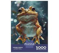 Jigsaws 1000 Pieces for Adults Frog Sea Jigsaw for Adults Relaxing Games Presents for Women Fun at Home Activities, 38x26cm/1000pcs