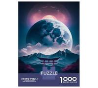 Jigsaws 1000 Pieces for Adults Full Moon in Japanese Jigsaw for Adults Relaxing Games Presents for Women Fun at Home Activities, 52x38cm/1000pcs