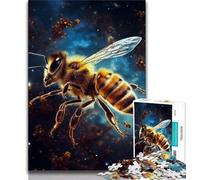Jigsaws 1000 Pieces for Adults Galaxy Bees,Help The Brain Exercise Addictive Toys to Cultivate Patience Gift For Birthdays (75x50cm)