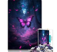 Jigsaws 1000 Pieces for Adults Galaxy Butterfly,Educational Games Home Decoration Educational Game for Birthday,Chrismas 38x26cm