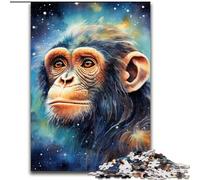 Jigsaws 1000 Pieces for Adults Galaxy Monkey Wooden Puzzles size : 50x75cm Challenging Brain Teaser for Teenagers, Family Game Night Fun