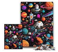 Jigsaws 1000 Pieces for Adults Galaxy Planet cardboard Puzzles Brain Teaser Game for Teenagers, Perfect Size 26x38cm