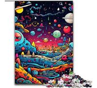 Jigsaws 1000 Pieces for Adults Galaxy Planet cardboard Puzzles size : 38x26cm Challenging Brain Teaser for Teenagers, Family Game Night Fun