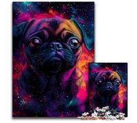 Jigsaws 1000 Pieces for Adults Galaxy Raccoon Impossible Jigsaw Puzzles for Adults for Home Decor & Holiday Fun 50x75CM/19.68x29.52inch