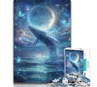 Jigsaws 1000 Pieces for Adults Galaxy Whale,Help The Brain Exercise Addictive Toys to Cultivate Patience Perfect Decoration (38x26cm)