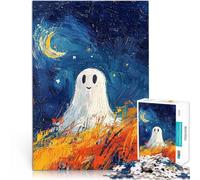 Jigsaws 1000 Pieces for Adults Ghost in the Night Stressabbau Staycation Zeit totschlagen Geschenk zum Geburtstag38x26cm