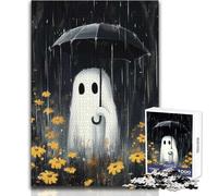 Jigsaws 1000 Pieces for Adults Ghost in The Rain Family Activities Brain Teaser Game Great Gifts And Toys (size 38x26cm)