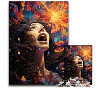 Jigsaws 1000 Pieces for Adults Girl in Dream Scene Paper Jigsaw Puzzles for Adults for Mother'S Day, Birthdays, Christmas 1000 PCS(38x26cm)