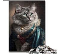 Jigsaws 1000 Pieces for Adults Glorious Magnificent Cat Puzzles for Adults Challenging Brain Teaser for Teenager, Family Game Night Fun (Size 26x38cm)