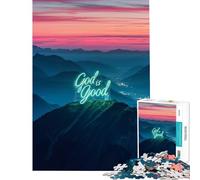 Jigsaws 1000 Pieces for Adults God Is Good Educational Games Learning Educational Toys Gifts For Birthdays A Work of Art (Size 38x52cm)