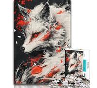 Jigsaws 1000 Pieces for Adults God of Foxes Puzzles,Toys Educational Games Stress Relieving Unique Birthday And Gifts 38x26cm