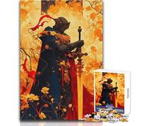 Jigsaws 1000 Pieces for Adults Gold Knight Champion Hero Suitable for Couples Practical Game Gifts for Women Men (size 38x26cm)