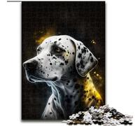 Jigsaws 1000 Pieces for Adults Golden Dalmatian Jigsaw Puzzle Made of cardboard,Perfect for Halloween, Christmas, Birthday Gift 1000pcs(26x38cm)