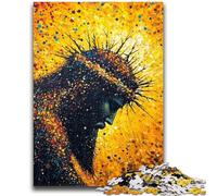 Jigsaws 1000 Pieces for Adults Golden Jesus Teenager Puzzles,is Ideal As Gifts for The Whole Family Suitable for And 14 (26x38cm)