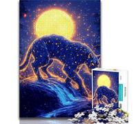 Jigsaws 1000 Pieces for Adults Golden Leopard,Help The Brain Exercise Addictive Toys to Cultivate Patience Artists Collection,Fine Art (38x26cm)