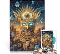 Jigsaws 1000 Pieces for Adults “Golden Phoenix” Made of cardboard,for 14+ Fun games Gifts Ideas。size:26x38cm/10.24x14.96inch