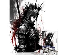 Jigsaws 1000 Pieces for Adults Gothic Medieval Knight Home Decoration Toys Art Work Gift for Educational Game Fun at Home Activities, Size 50x75cm