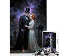Jigsaws 1000 Pieces for Adults Gothic Romance in A Cemetery Puzzles for Teenagers Pattern Assembly Difficult And Challenge Challenging Game And Family Play (50x75cm)