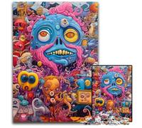 Jigsaws 1000 Pieces for Adults Group of Monsters Puzzles for Adults Fun at Home Activities, Birthday Present, Travel Gifts 26X38CM/10.23x14.96inch