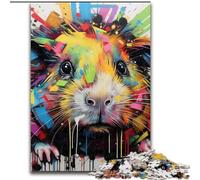 Jigsaws 1000 Pieces for Adults Hairless Cat Graffiti cardboard Puzzles size : 38x26cm Challenging Brain Teaser for Teenagers, Family Game Night Fun