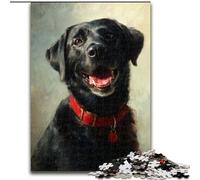Jigsaws 1000 Pieces for Adults Happy Labrador Jigsaw Puzzles 50X75CM for Holidays, Birthdays, And Family Game Nights