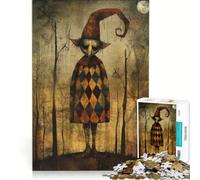 Jigsaws 1000 Pieces for Adults Harlequin Haunter, Educational Games, Difficult And Challenge, Unique Challenge Game 50X75CM