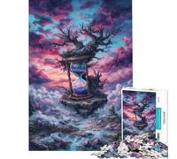 Jigsaws 1000 Pieces for Adults Hourglass Tree on Floating Island Puzzle for Adults Brain Teaser Game Improve Memory Christmas Birthday Gifts (Size 50x75cm)