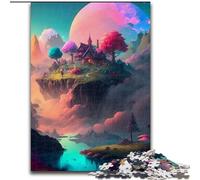 Jigsaws 1000 Pieces for Adults House In The Hill Jigsaw Puzzles for Adults, 1000 Piece Impossible Educational Home Decoration Games & Gifts (Size 26x38cm)