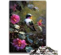 Jigsaws 1000 Pieces for Adults Hummingbird for Age 14 Years And over Family Games Christmas Game Presents for Women 26x38cm