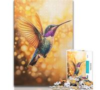 Jigsaws 1000 Pieces for Adults Hummingbird,Help The Brain Exercise Addictive Toys to Cultivate Patience Gift For Birthdays 38x26cm
