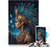 Jigsaws 1000 Pieces for Adults Indian Prince Made of cardboard Suitable for people aged 14 and above Interesting stress reduction gifts for friends and family。size：26x38cm/10.24x14.96inch