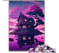 Jigsaws 1000 Pieces for Adults Island in The Lake Impossible Jigsaw Puzzles for Adults size 26x38cm for Mother'S Day, Birthdays, Christmas