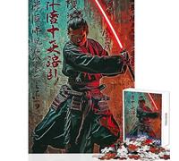 Jigsaws 1000 Pieces for Adults Japan Swordman Shared Joyful Family Experience Wonderful Christmas Surprise Gifts (38x52cm)