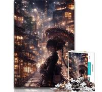 Jigsaws 1000 Pieces for Adults Japanese Anime Girl Puzzles for Teenagers,Brain Intelligence Challenge Addictive Toys for Home Decoration 26x38cm