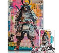 Jigsaws 1000 Pieces for Adults Japanese Ninja Warrior,Stress Reliever Difficult Challenge Every Piece Is Unique - Challenging Family Fun Game (38x26cm)