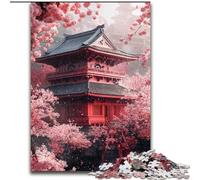 Jigsaws 1000 Pieces for Adults Japanese Style Temple Jigsaw Puzzles size 50x75cm for Holidays, Birthdays, And Family Game Nights