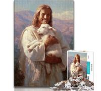 Jigsaws 1000 Pieces for Adults Jesus Art,Help The Brain Exercise Addictive Toys to Cultivate Patience Perfect Decoration (75x50cm)