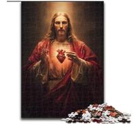 Jigsaws 1000 Pieces for Adults Jesus Art Jigsaw for Teenager & Families, Perfect DIY Decor & Brain-Teasing Challenge (size 50x75cm)