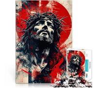 Jigsaws 1000 Pieces for Adults Jesus Christ Trainieren Sie Ihr Gehirn und Ihre Hände Geburtstagsgeschenk, Geschenke52x38cm