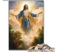 Jigsaws 1000 Pieces for Adults Jesus Jigsaw Puzzles Made of Wood Fun at Home Activities, Birthday Present, Travel Gifts size 50X75CM